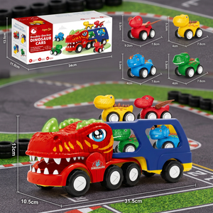 Spielzeugset „Dinosaurier-Transporter“ mit Mini-Dino-Autos