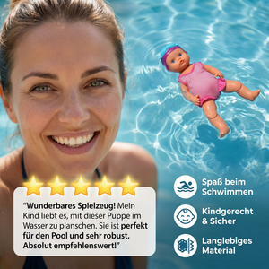 Schwimmende Babypuppe für Kinder