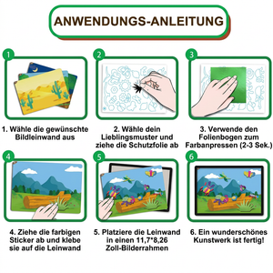 DIY-Folienkunst-Bastelset – Sauberes Tierbasteln für Kinder