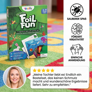 DIY-Folienkunst-Bastelset – Sauberes Tierbasteln für Kinder