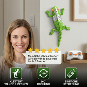 Ferngesteuertes Wandkletter-Tier – RC Spinne/Eidechse für Wände & Decken