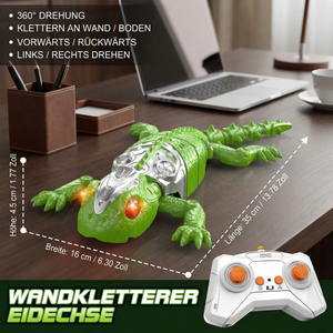 Ferngesteuertes Wandkletter-Tier – RC Spinne/Eidechse für Wände & Decken
