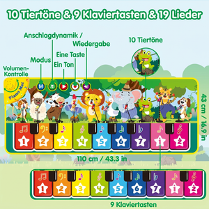 Interaktive Musik-Klavier-Spielmatte für Kinder