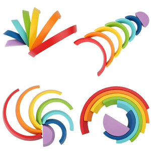 Montessori Holz-Regenbogen