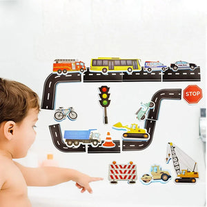 Schaumstoff-Verkehrs-Badespielzeug-Set