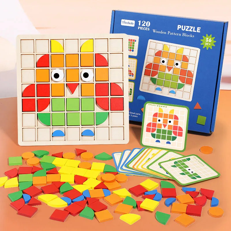 Spaß und Bildung mit einem Holzpuzzle