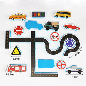 Schaumstoff-Verkehrs-Badespielzeug-Set