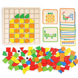 Spaß und Bildung mit einem Holzpuzzle