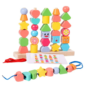 Holz-Lernbausteine für Kinder