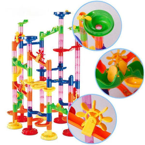 Baustein Murmelbahn Säulen Spielset