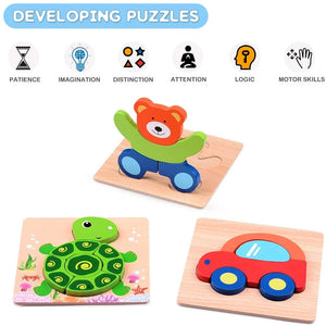 NaturPuzzle - Montessori Tierformen