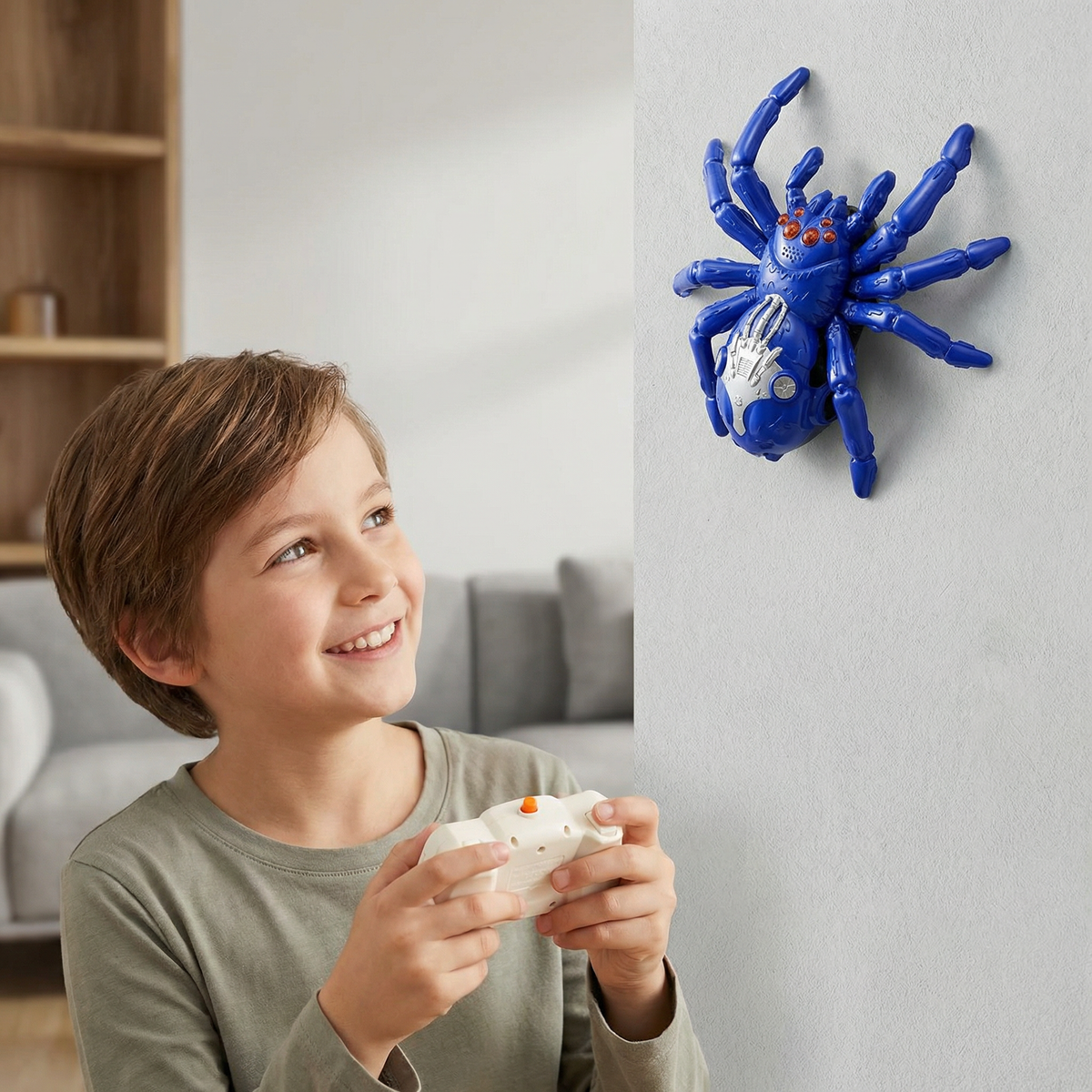 Ferngesteuertes Wandkletter-Tier – RC Spinne/Eidechse für Wände & Decken