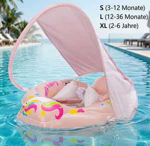Aufblasbarer Baby-Schwimmring mit Sonnendach – Sicherer Pool-Sitz für Babys