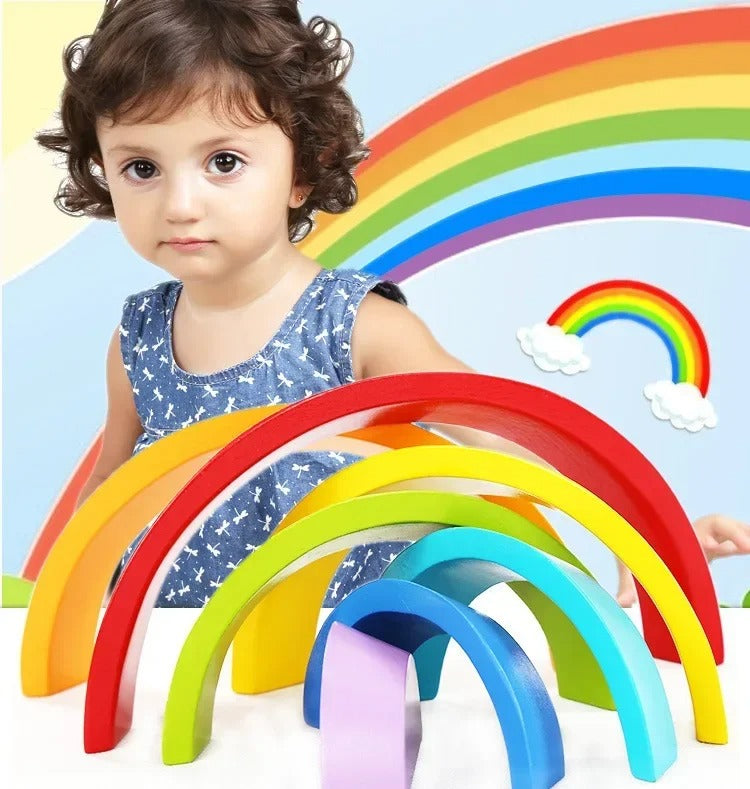 Montessori Holz-Regenbogen