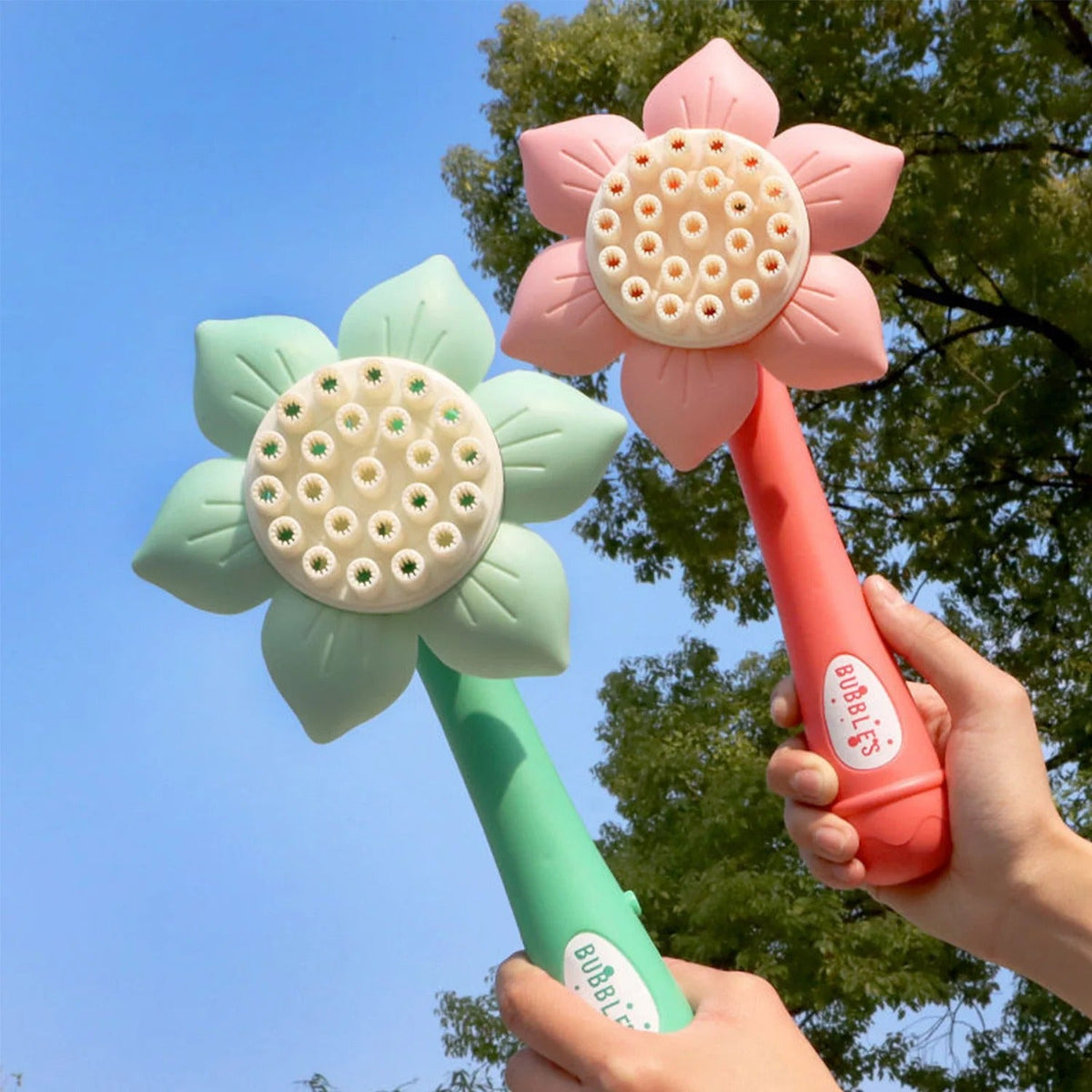 Sonnenblumen Seifenblasen Bläser