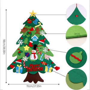 Montessori Filz Weihnachtsbaum
