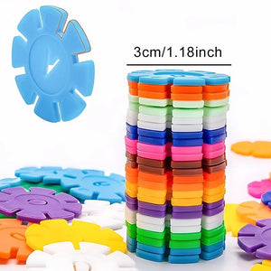 Flockenförmige Montessori Spielbausteine