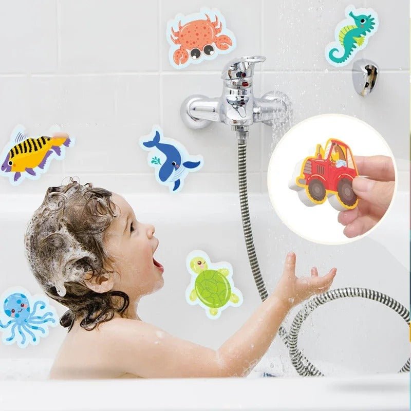Magisches Badespielzeug in verschiedenen Designs