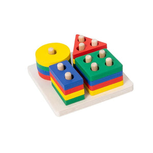 Montessori Geometrische Holz Formen - Spiel Set