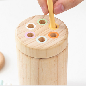 Montessori Farben Holzstäbchen Spiel