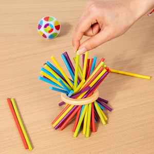 Pädagogisches 3in1 Holz Kugel und Stöckchen Geschicklichkeits Spiel