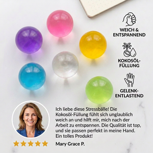 Stressball mit Kokosöl-Füllung – Weich & Entspannend