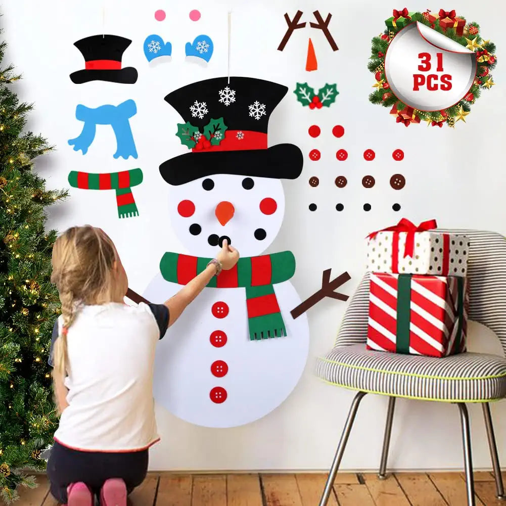 DIY Schneemann – Bastelset für die Weihnachtsdekoration
