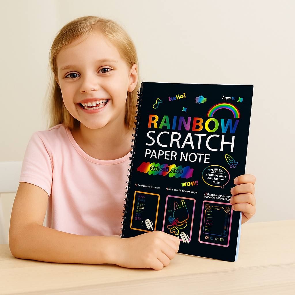 Magisches Regenbogen Kratz Papier