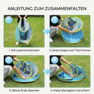 Pop-Up Baby Strandzelt mit integriertem Pool & UV-Schutz – Tragbarer Sonnenschutz für Kinder