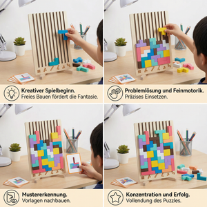 Montessori Holz Baustein und Formen Spiel