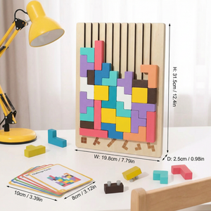 Montessori Holz Baustein und Formen Spiel