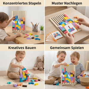 Montessori Holz Baustein und Formen Spiel