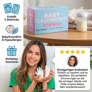 Baby Hand- & Fußabdruck-Set – Erinnerungsset für Neugeborene & Eltern