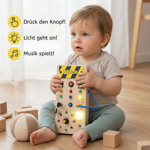 Montessori Beschäftigungs Tafel aus Holz