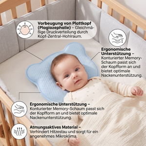 Baby-Stützkissen aus Memory-Schaum für optimalen Komfort