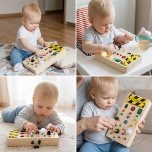 Montessori Beschäftigungs Tafel aus Holz